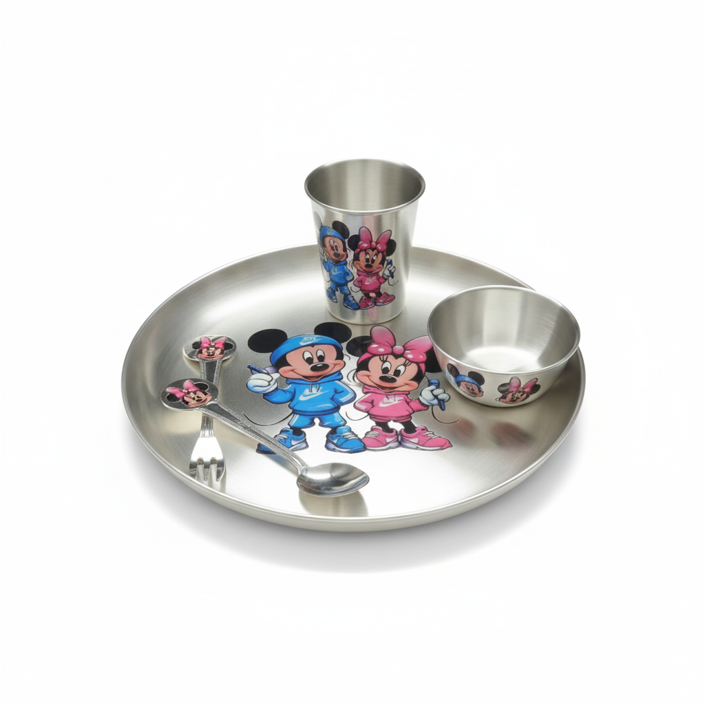Childrens Silver Dining Set
