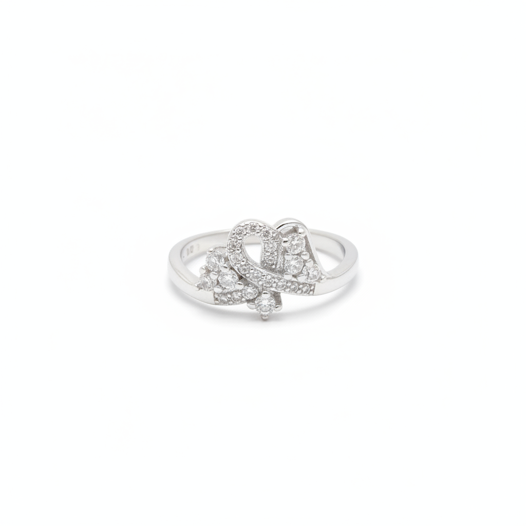 Entwined Pavé Cluster Ring